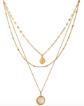 Bohemian Round Pendant Stainless Steel Necklace
