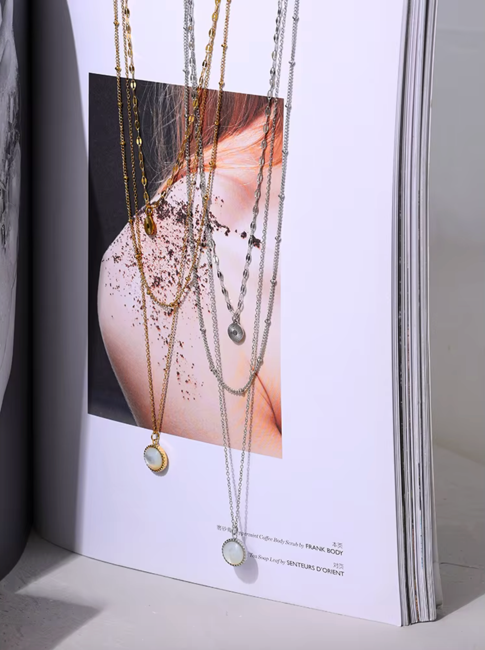 Bohemian Round Pendant Stainless Steel Necklace
