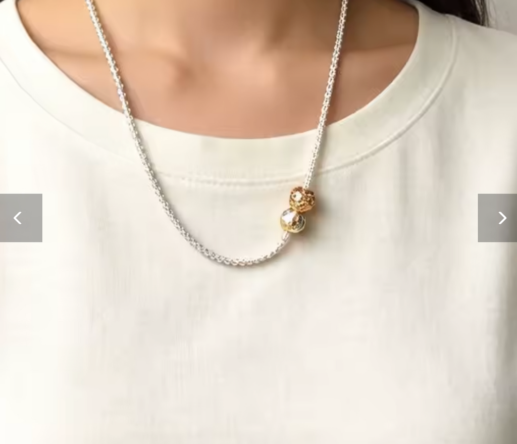 Basic Rose Gold 925 Sterling Silver Strand Necklace