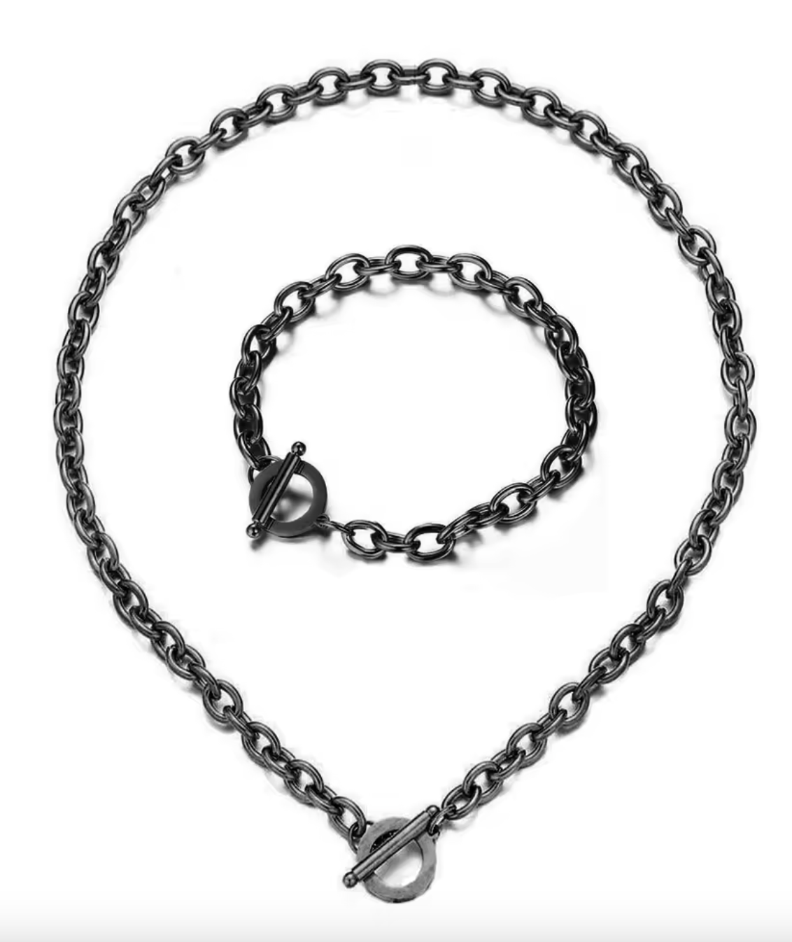 New Style Stainless Steel Toggle Jewelry Set