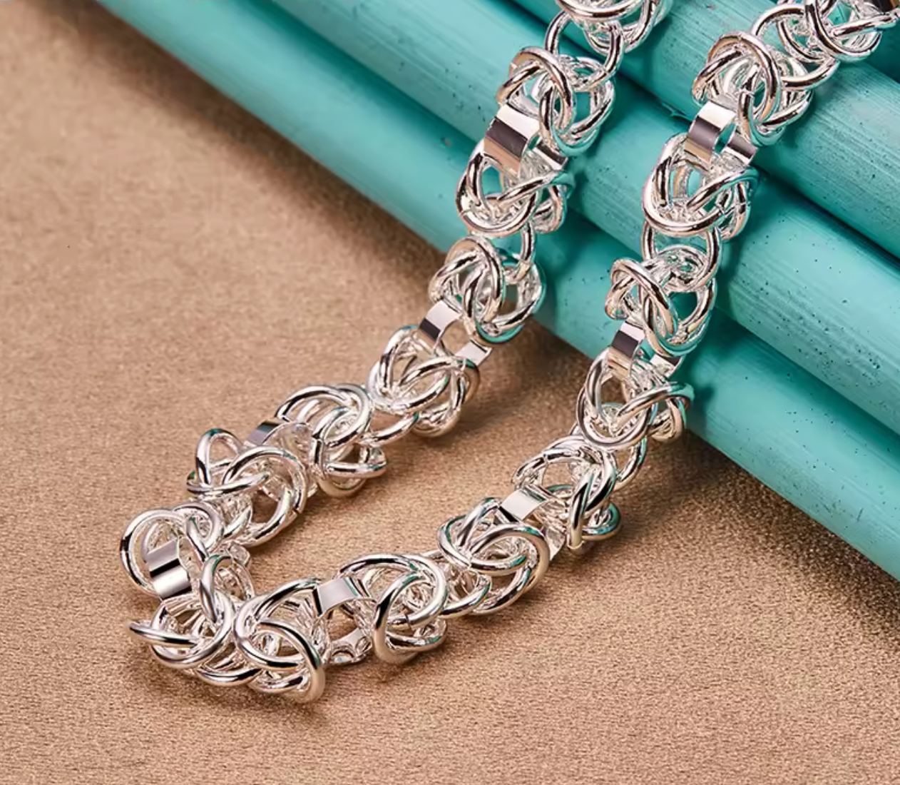925 Sterling Silver Multi Ring Necklace for Women